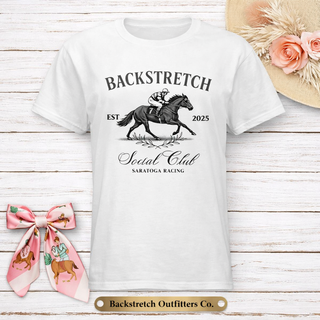 BSCO Vintage Racing Social Club Ladies Next Level CVC T