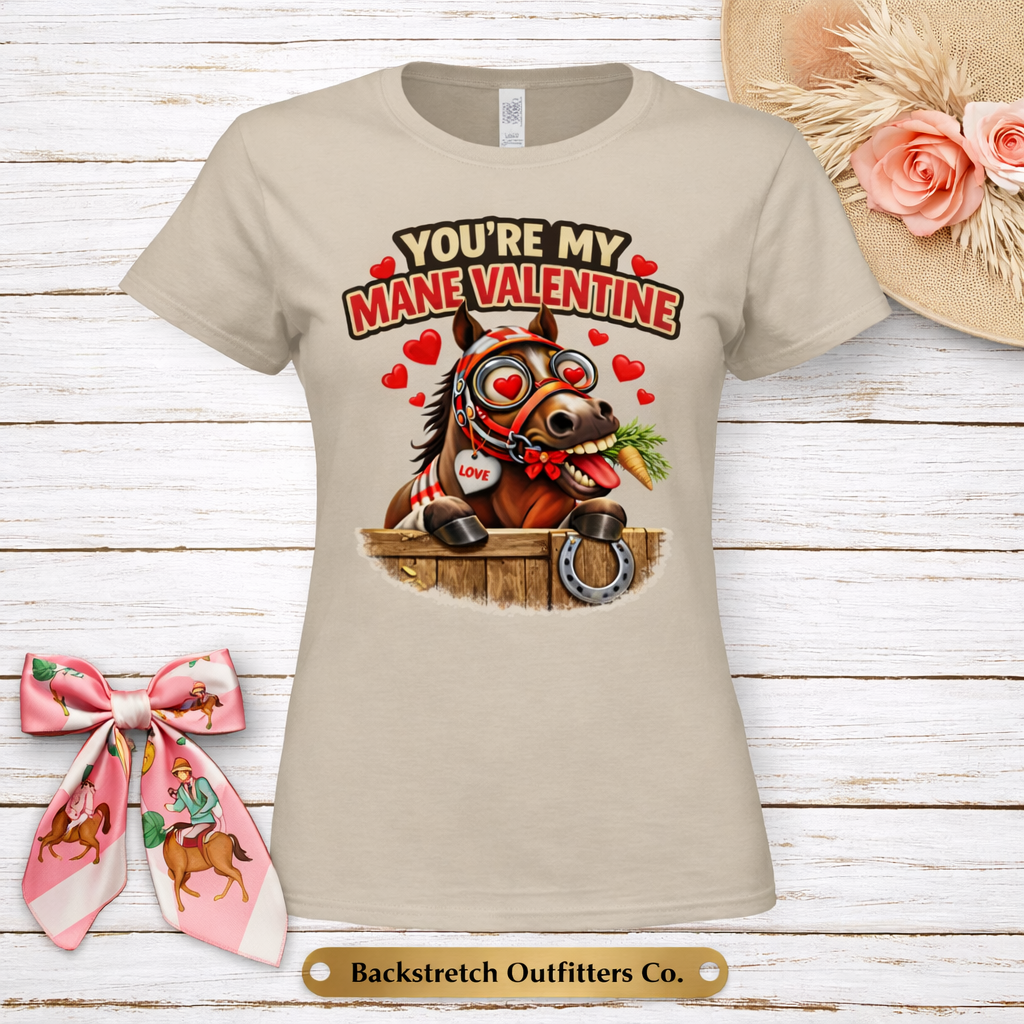 BSCO - You're My Mane Valentine: Gildan Softstyle Fitted T-Shirt