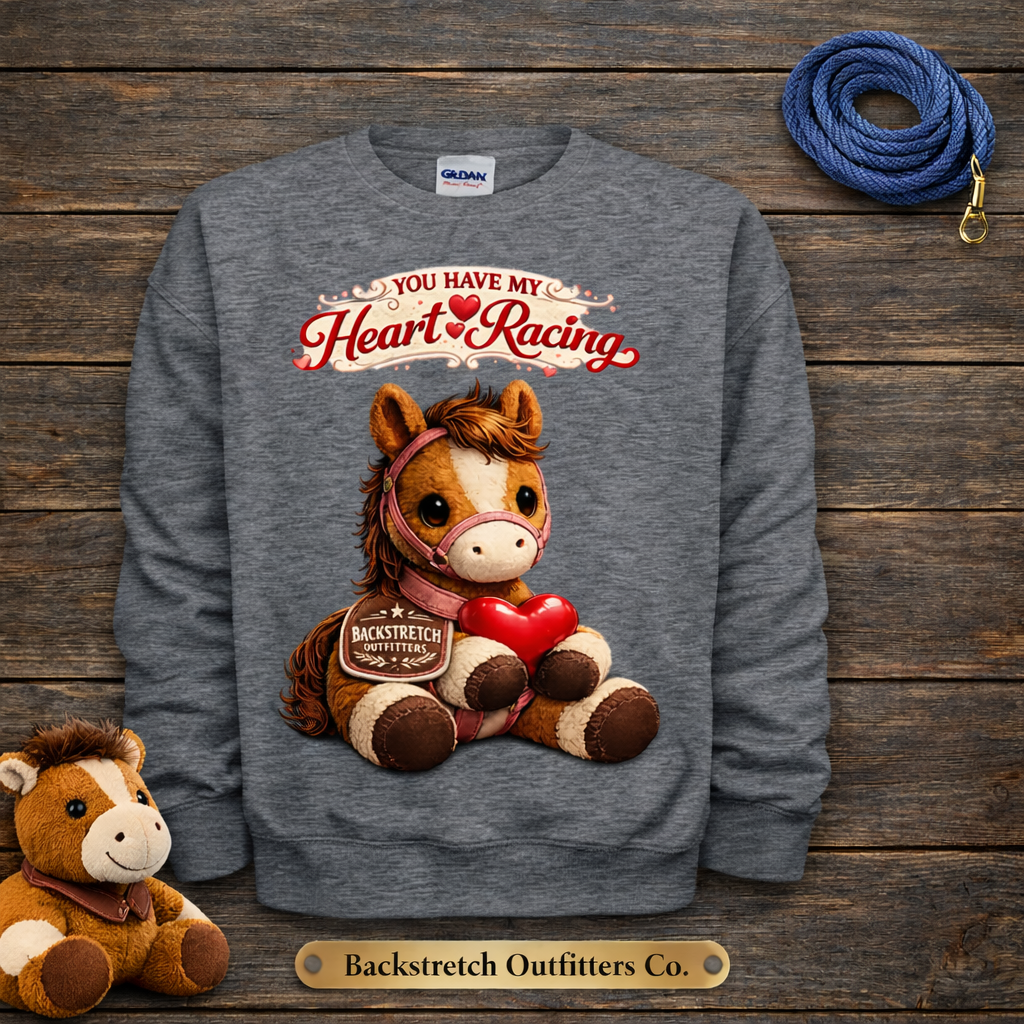 BSCO - You Have My Heart Racing: Gildan Heavy Youth Fleece Crew