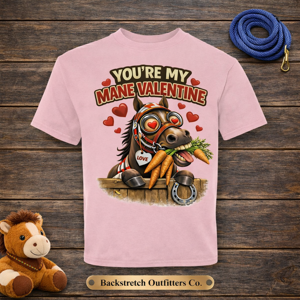 BSCO - You're My Mane Valentine: Hanes Ringspun T-Shirt