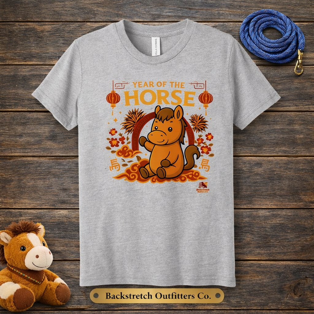 BSCO Breezie Year of the Horse Youth Triblend Short Sleeve TShirt