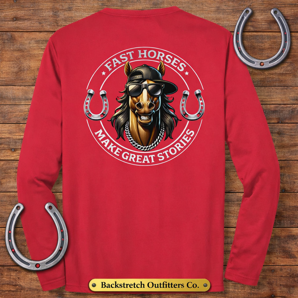 BSCO - Fast Horses: Sport-Tek Long Sleeve Posicharge Tee