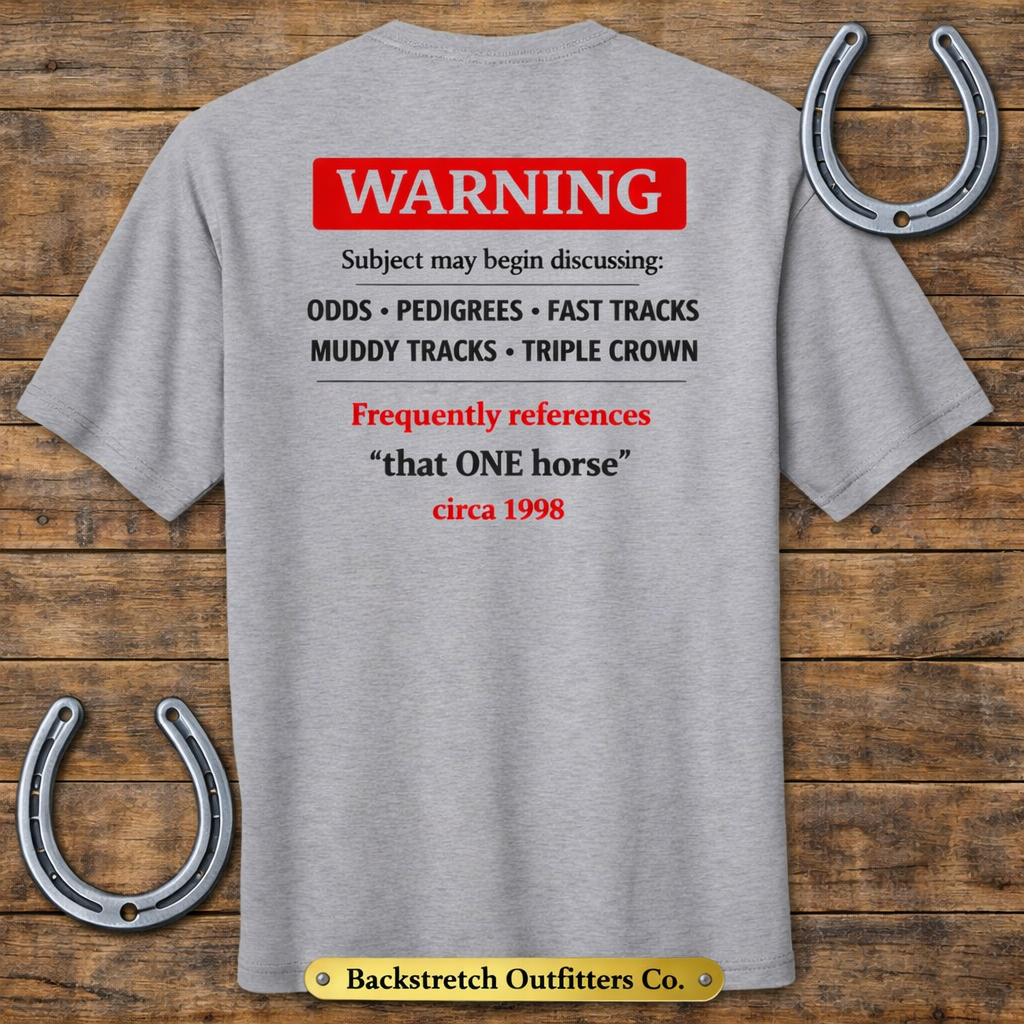 BSCO - Warning Horse Racing: Bella + Canvas Heavyweight Street T-Shirt
