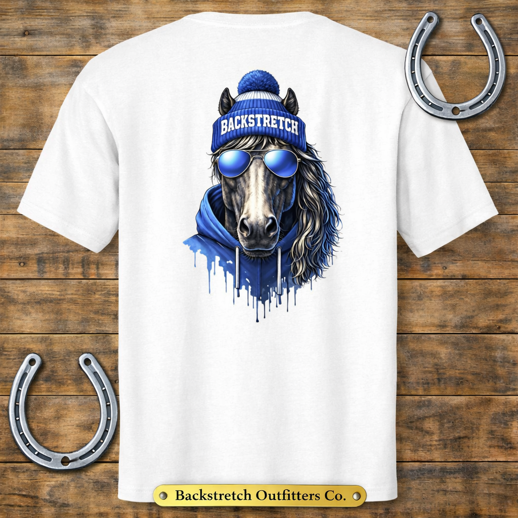 BSCO - Blue Beanie: Bella + Canvas Heavyweight T-Shirt