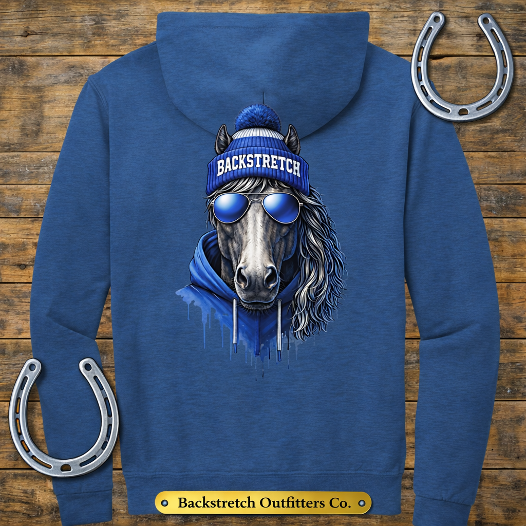 BSCO - Blue Beanie Chrome: Nublend Pullover Hoodie