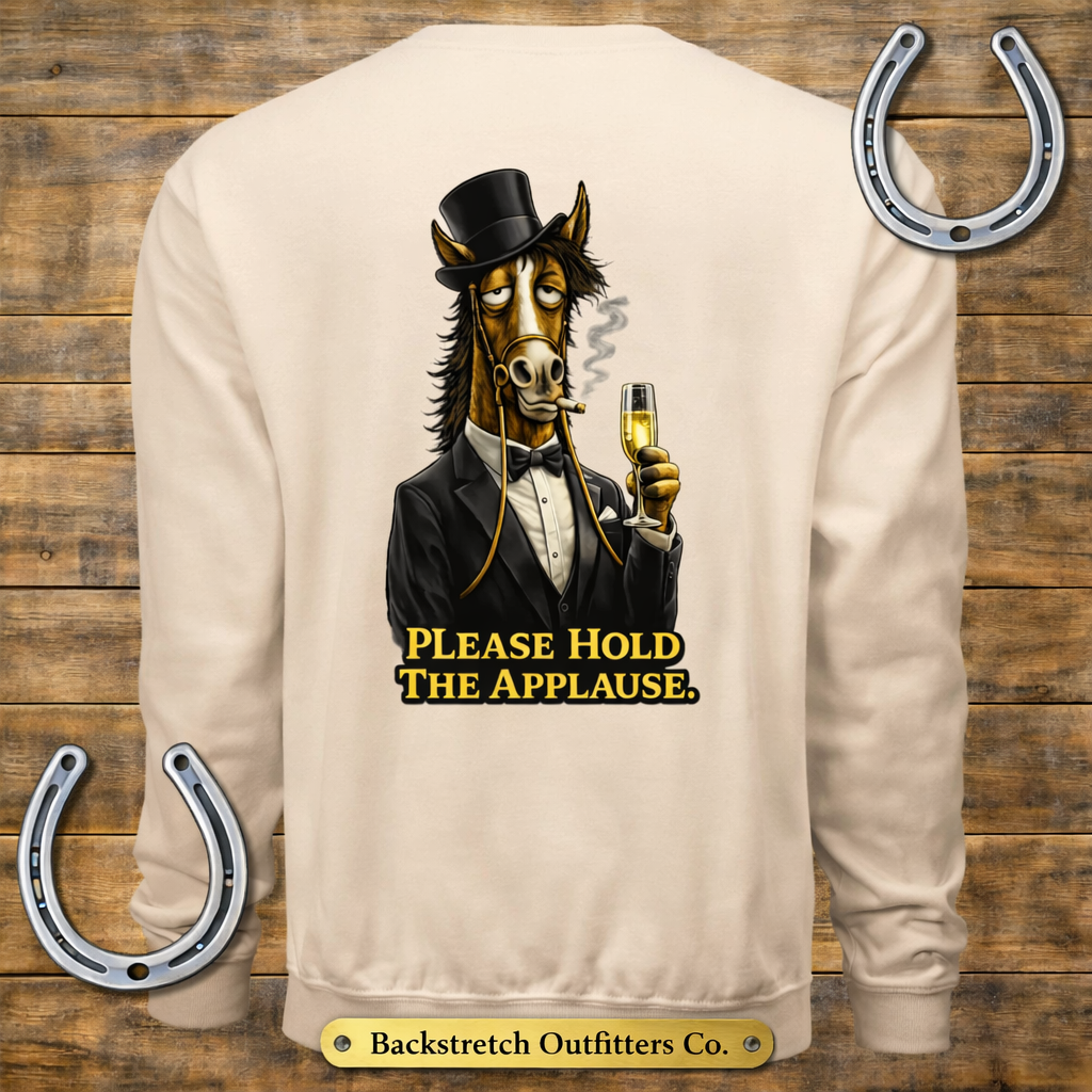BSCO Hold the Applause Gildan Heavy Fleece Crew Sweatshirt