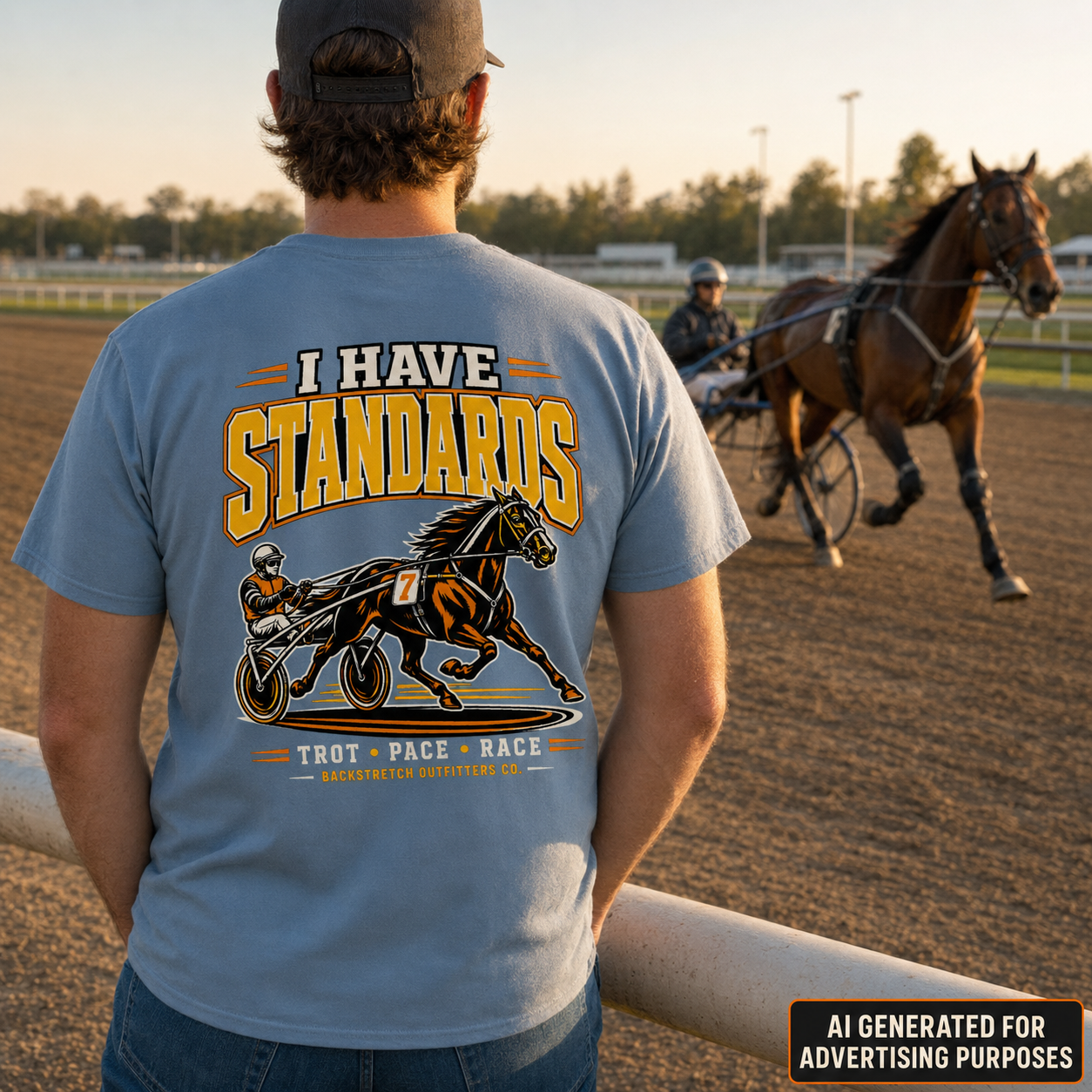I Have Standards Harness Racing Shirt, Standardbred Pacer T-Shirt, Sulky Driver Horse Racing Gift, Trot Pace Race Tee