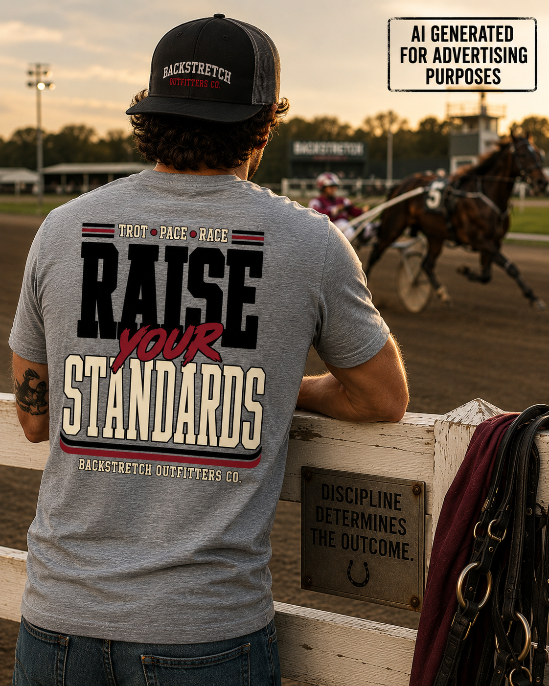 Raise Your Standards Harness Racing Shirt, Harness Horse Racing Tee, Trot Pace Race Shirt, Driver Trainer Gift, Standardbred Racing Apparel, Backstretch Outfitters