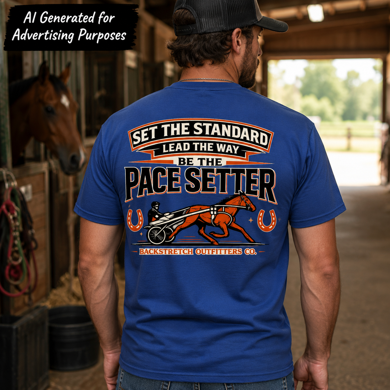 Harness Racing Pace Setter Shirt, Standardbred Pacer Graphic Tee, Race Day Horse Shirt, Sulky Driver Gift