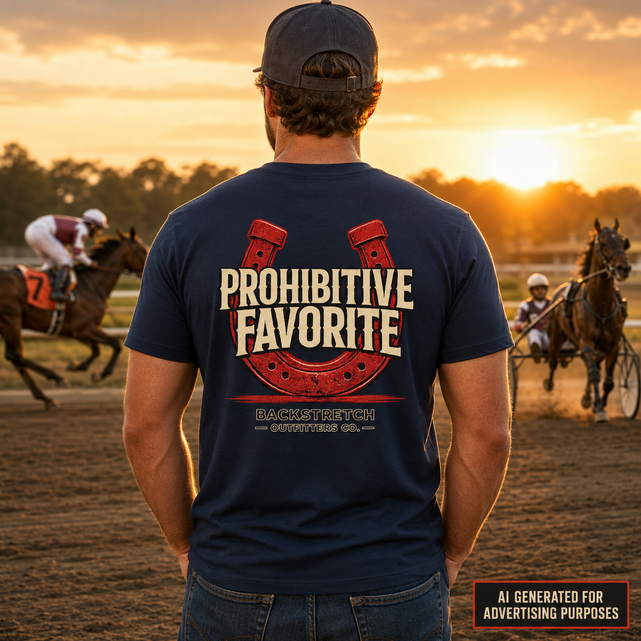 Prohibitive Favorite Horse Racing Shirt, Vintage Horseshoe Graphic Tee, Race Day Shirt, Racetrack Gift for Horse Racing Fans