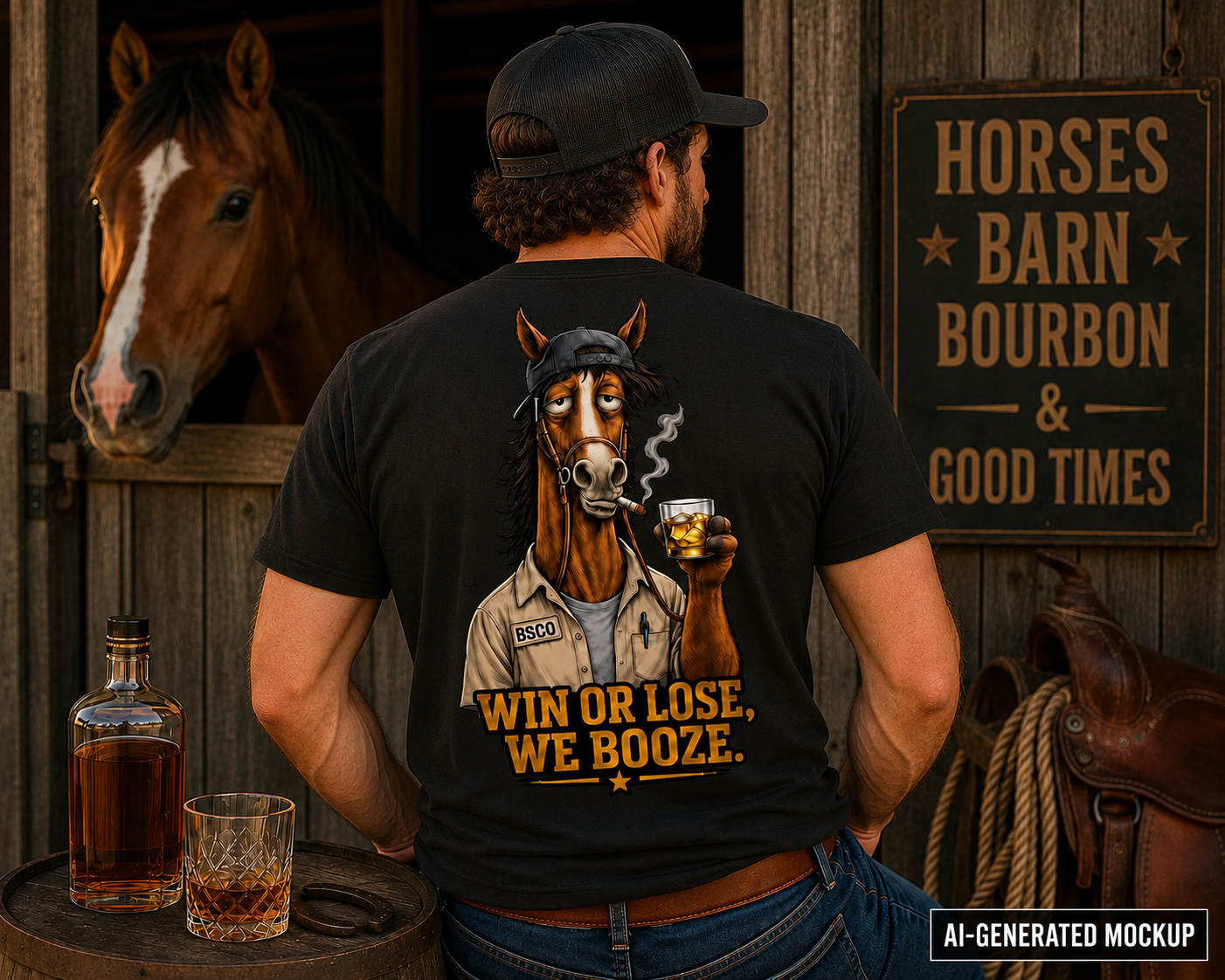 BSCO Win or Lose We Booze Comfort Colors Short Sleeve