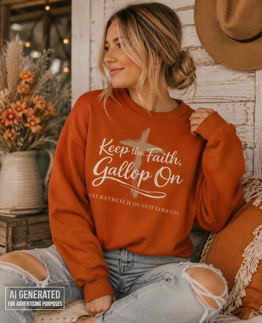 Keep the Faith Gallop On Sweatshirt, Christian Horse Lover Sweatshirt, Equestrian Faith Shirt, Inspirational Horse Racing Crewneck