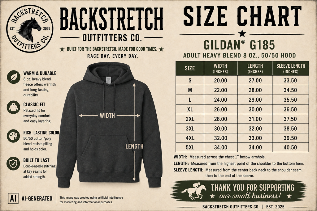 Buck Around and Find Out Hoodie | Funny Horse Racing Hoodie | Western Cowboy Horse Sweatshirt | Backstretch Outfitters Co | Equestrian Gift for Men