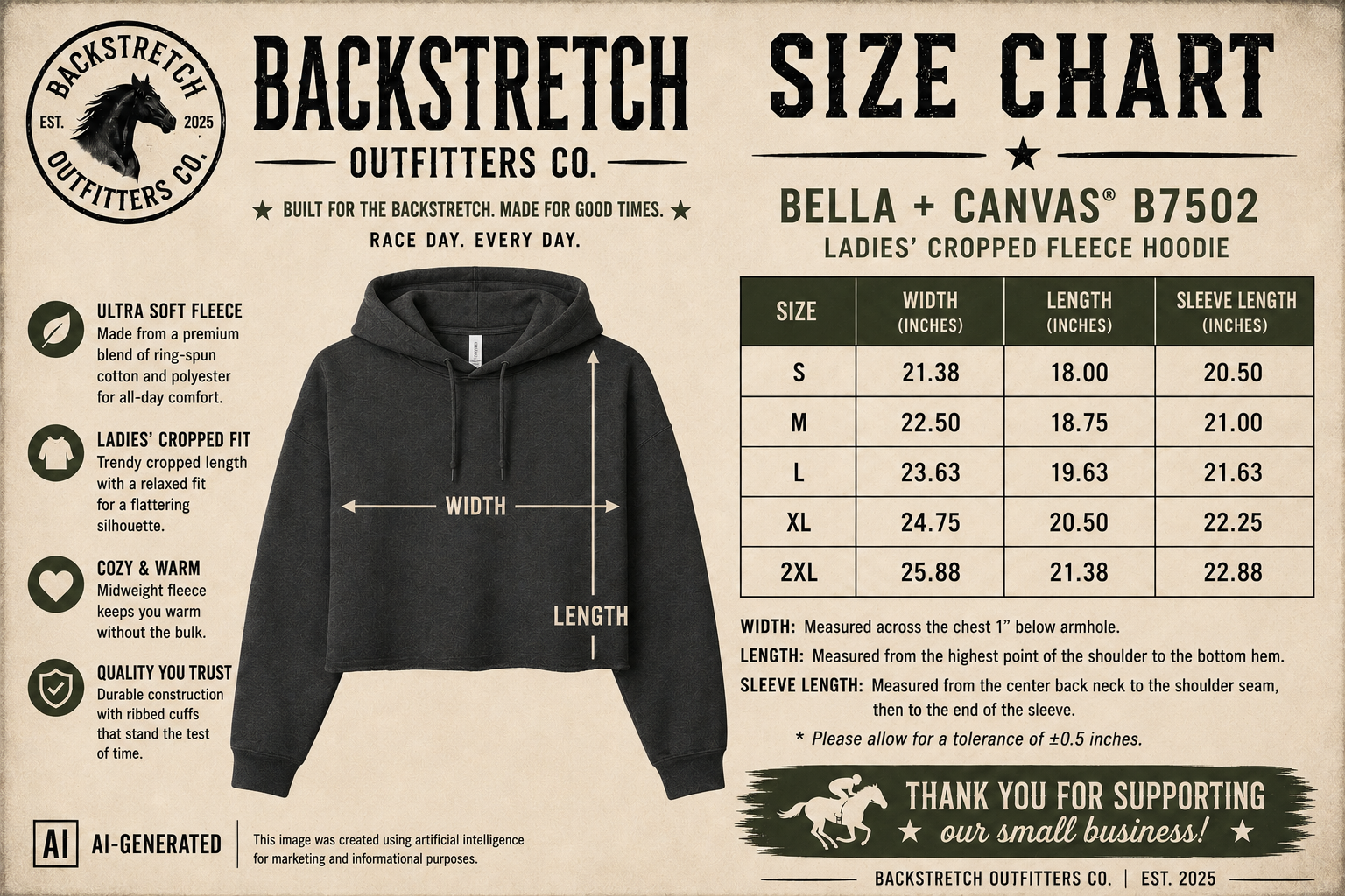 Keep Calm and Gallop On Hoodie, Horse Lover Cropped Hoodie, Equestrian Sweatshirt for Women, Cute Horse Racing Gift