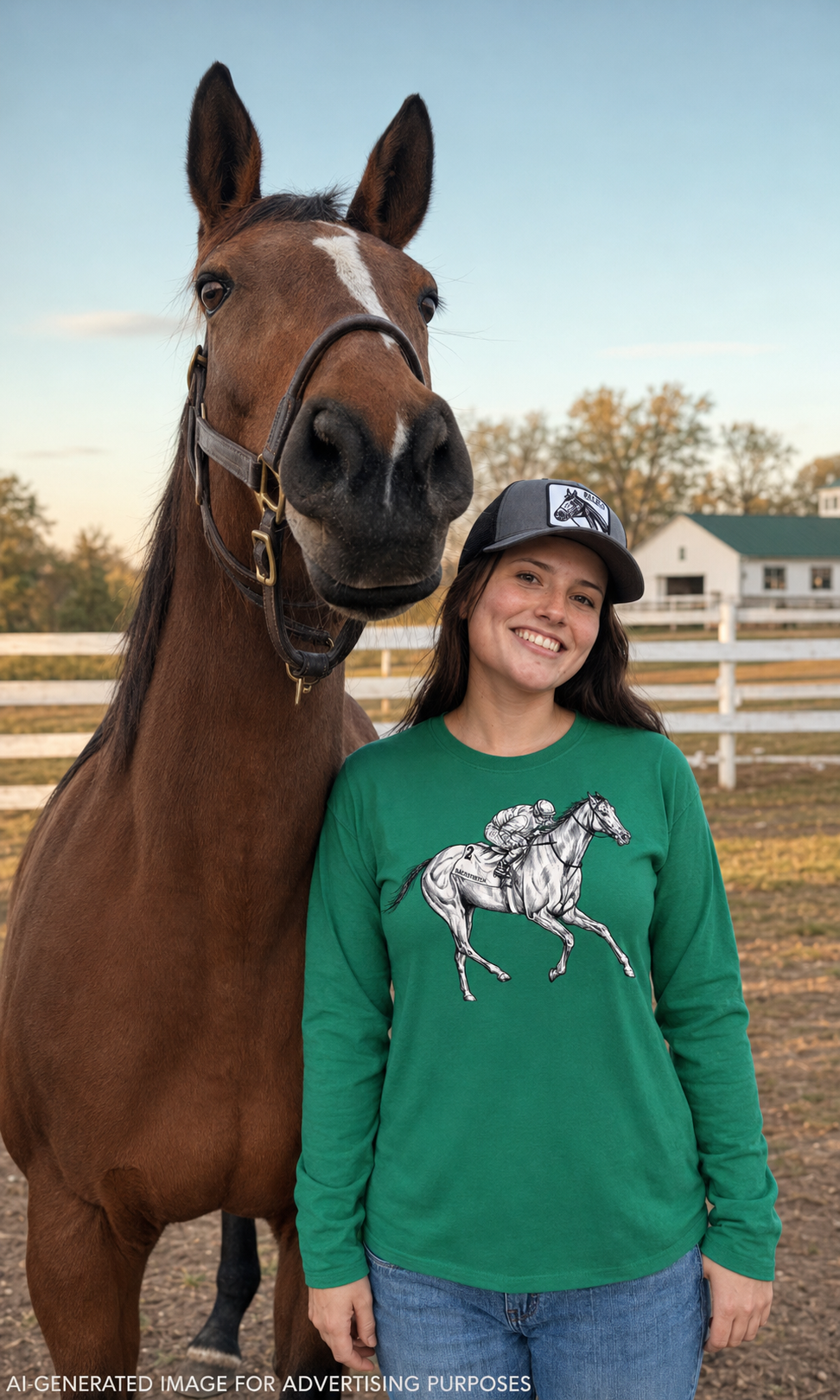 Horse Racing Shirt, Hand Drawn Thoroughbred and Jockey Tee, Signed Equestrian Artwork, Backstretch Outfitters Co. Racing Gift