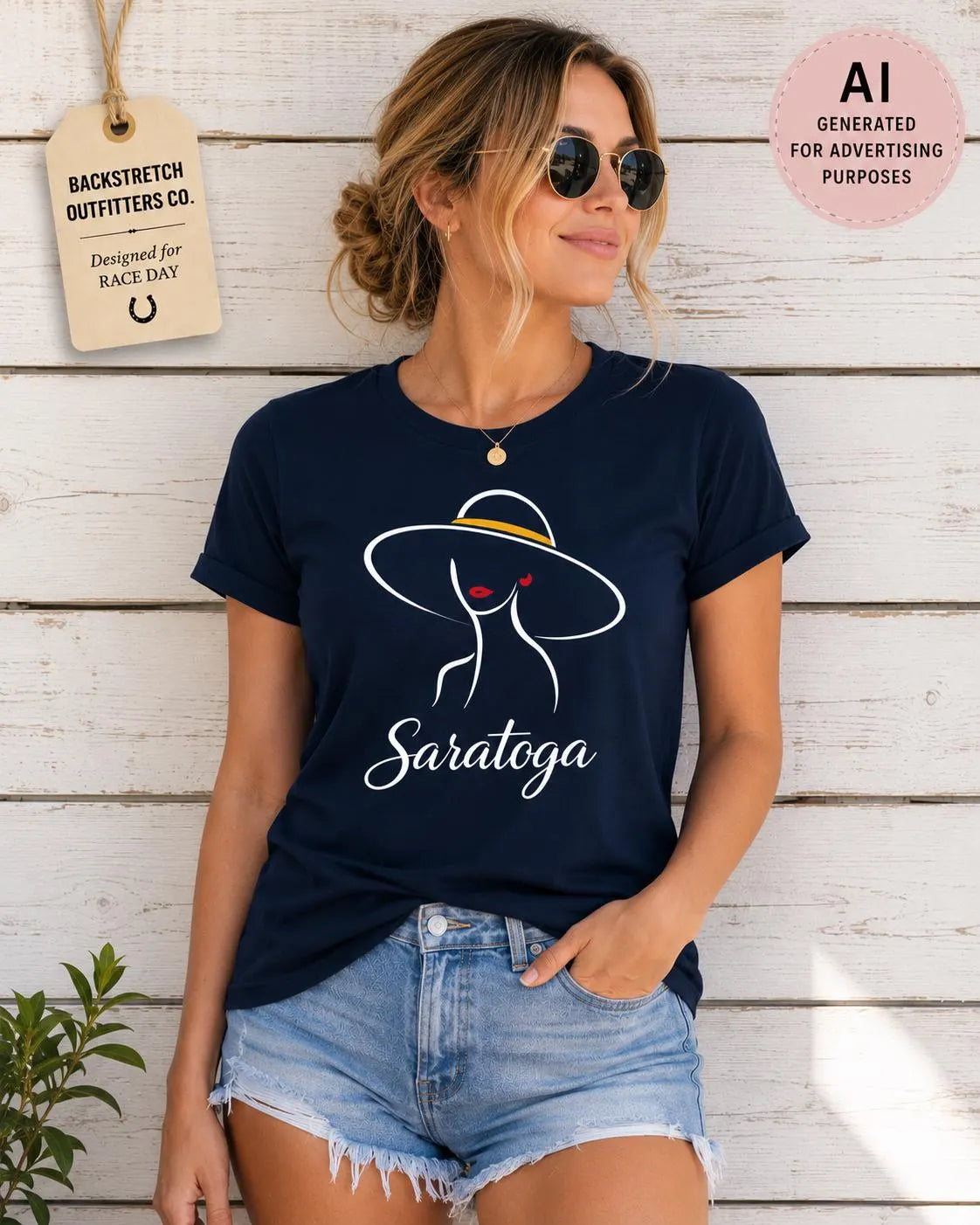 Saratoga Derby Hat Shirt | Women's Horse Racing Graphic Tee | Derby Day Outfit | Race Day Shirt | Saratoga Springs Gift | Equestrian