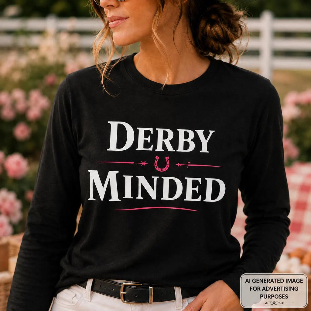 Derby Minded Shirt, Derby  Day Shirt, Derby Day Outfit, Horse Racing Shirt, Race Day Tee, Derby Party Shirt, Equestrian Gift