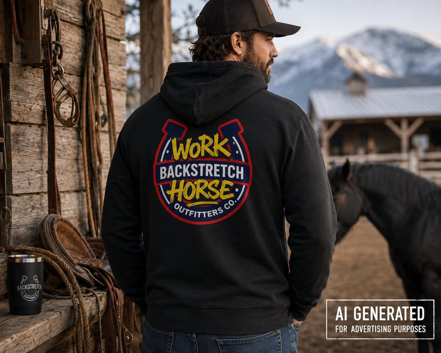 Work Backstretch Horse Hoodie, Funny Horse Racing Hoodie, Thoroughbred Racing Sweatshirt, Horse Trainer Gift, Barn Life Hoodie, Equestrian