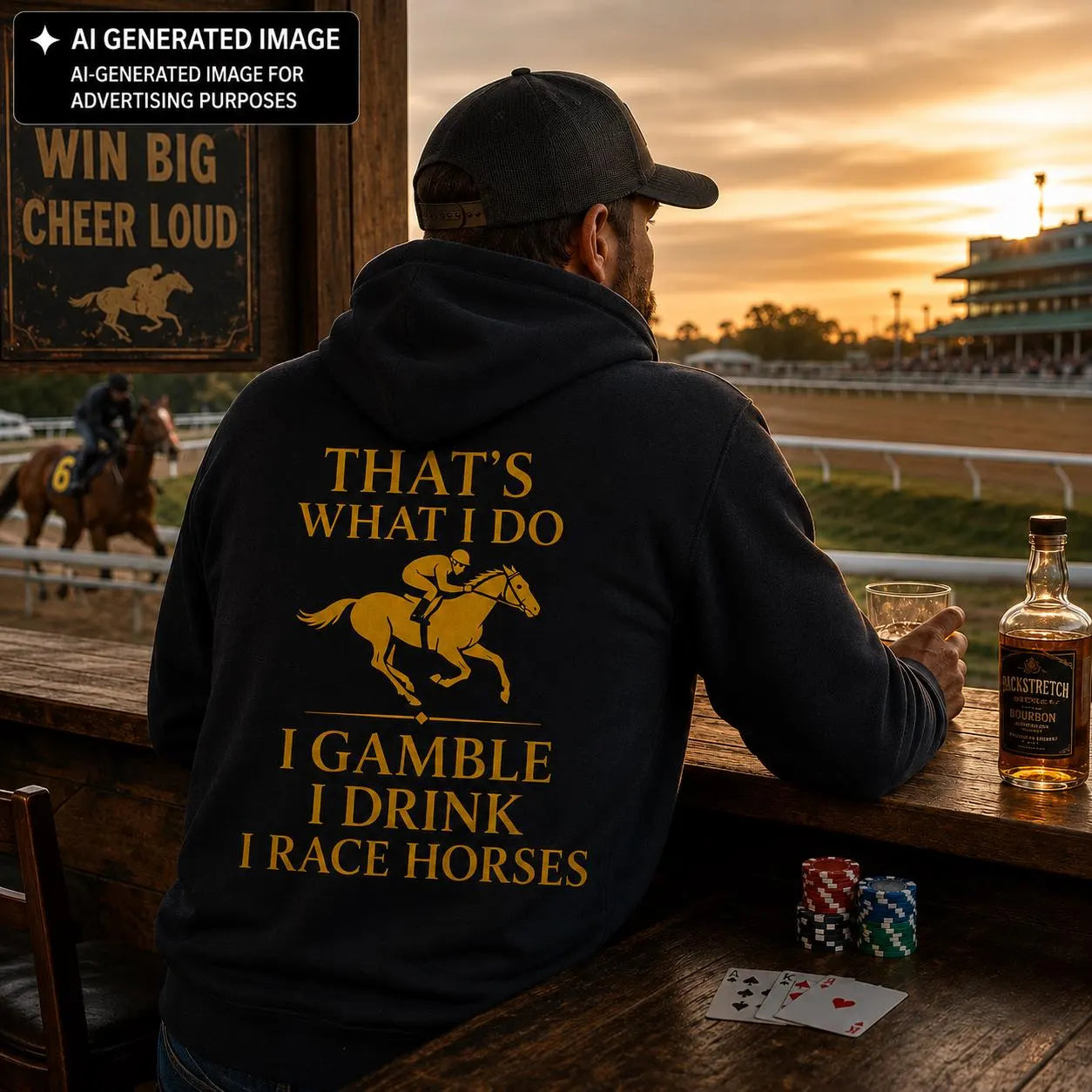 Horse racing shirt, gambling shirt, horse bettor gift, race horse shirt, thoroughbred tee, funny horse shirt, horse racing shirt, Saratoga