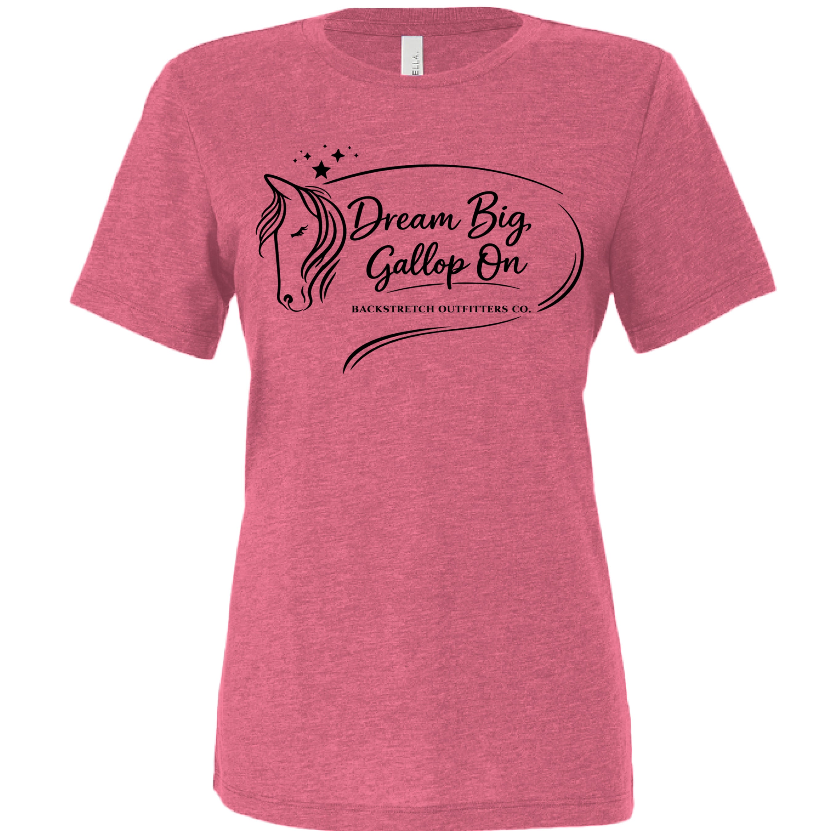 Char Pink Triblend - FRONT
