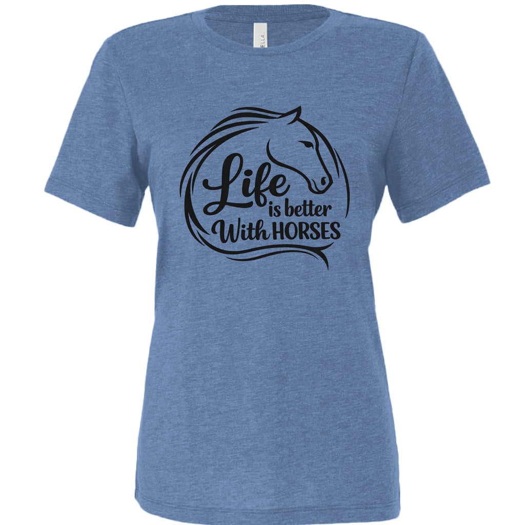 Blue Triblend - FRONT