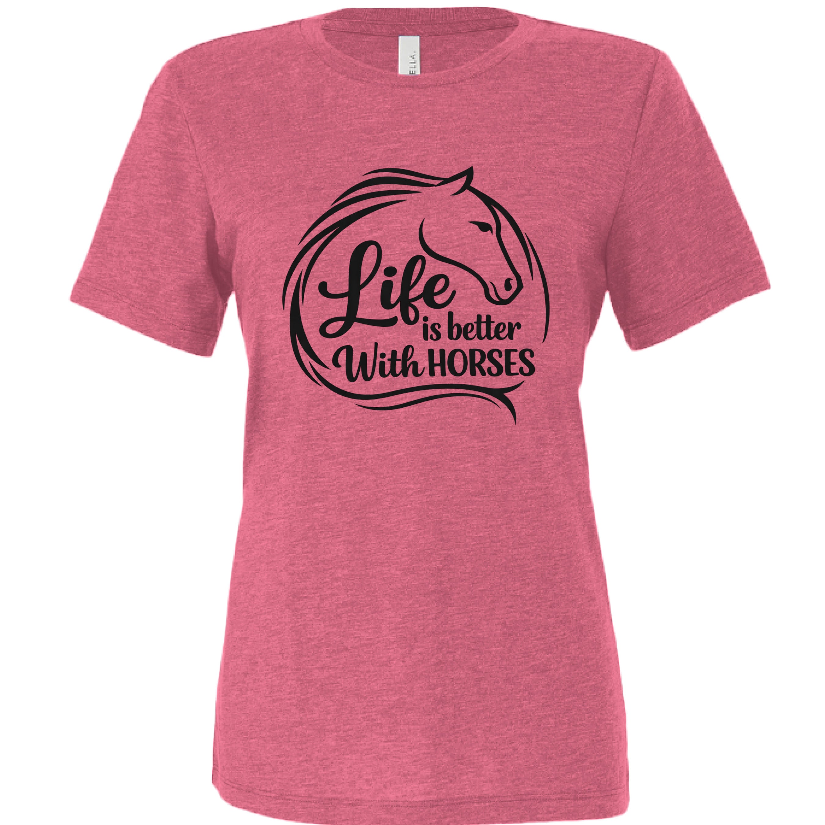 Char Pink Triblend - FRONT