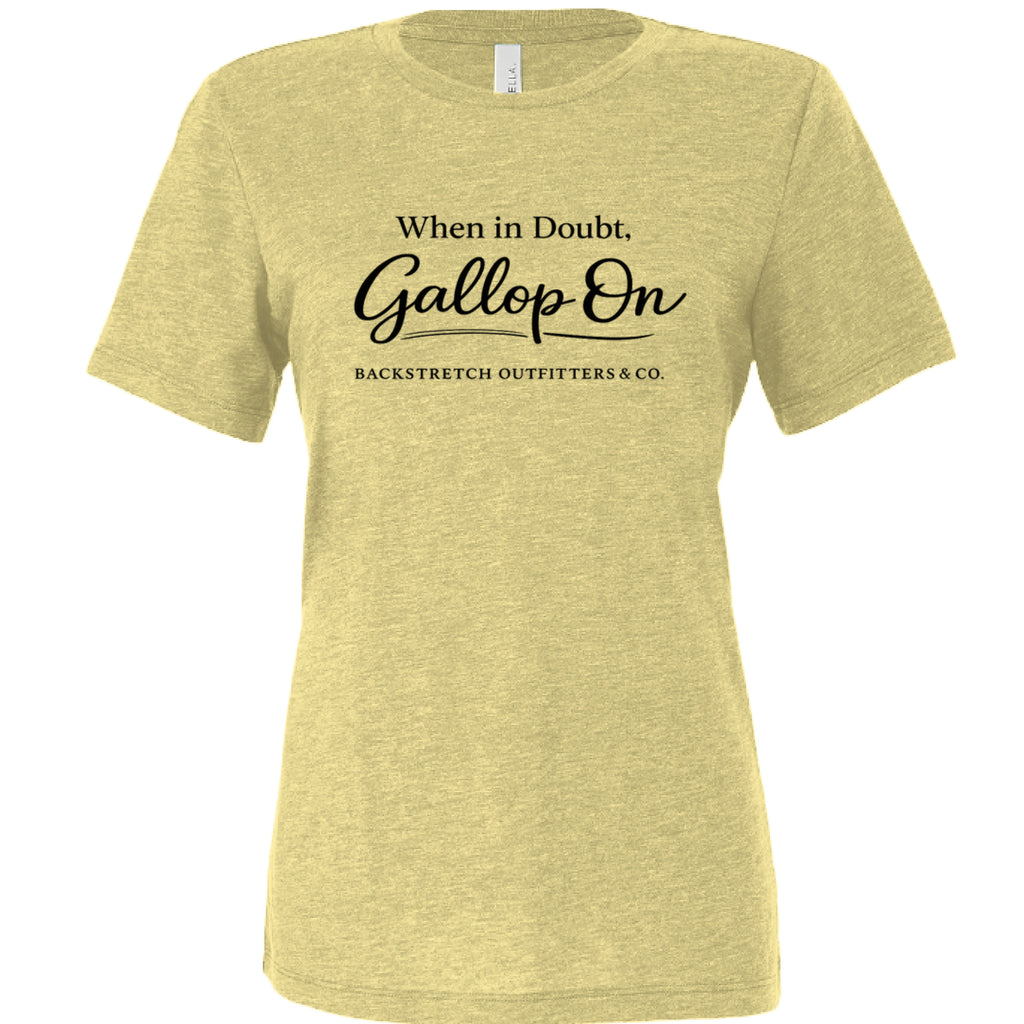 Pale Yellow Triblend - FRONT