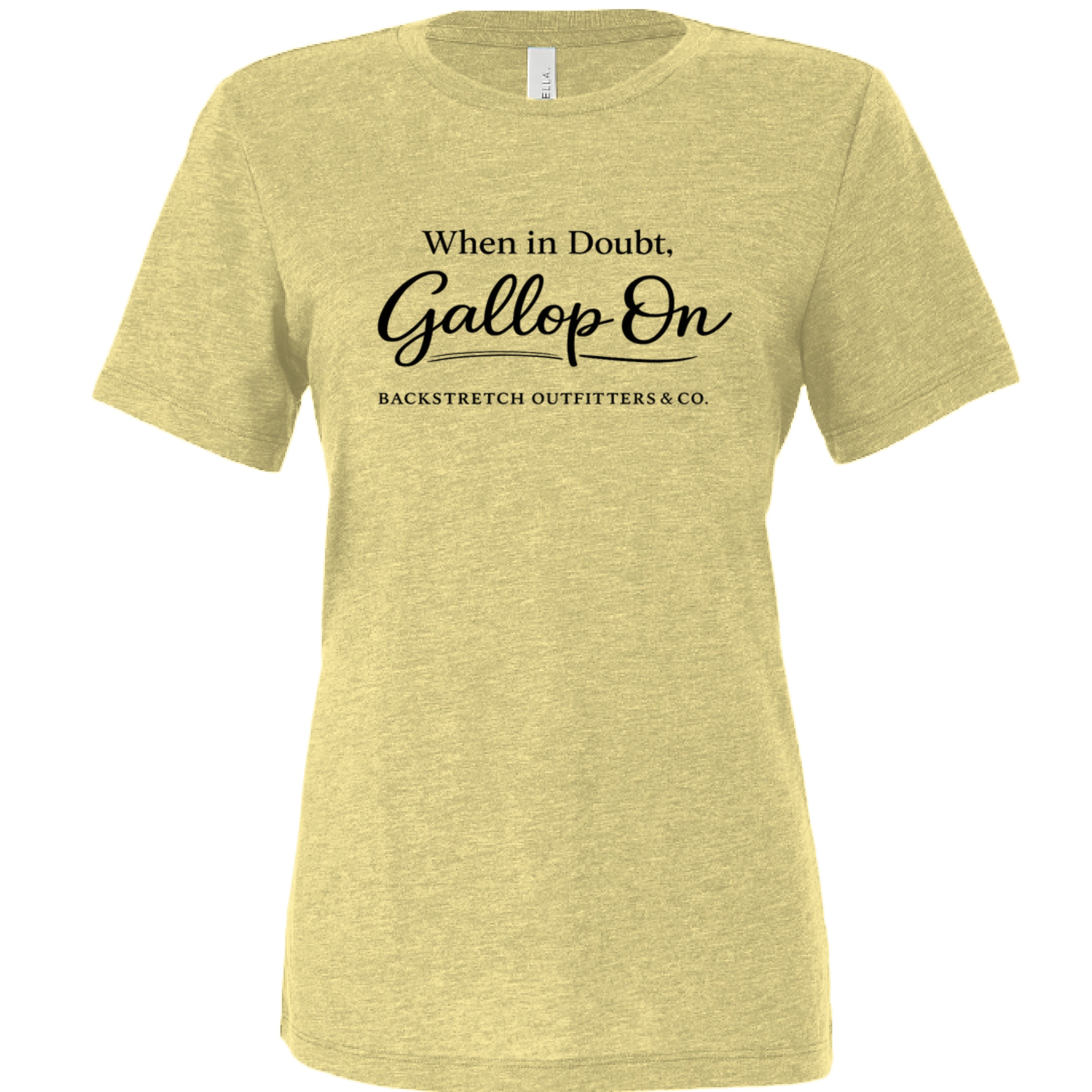 Pale Yellow Triblend - FRONT