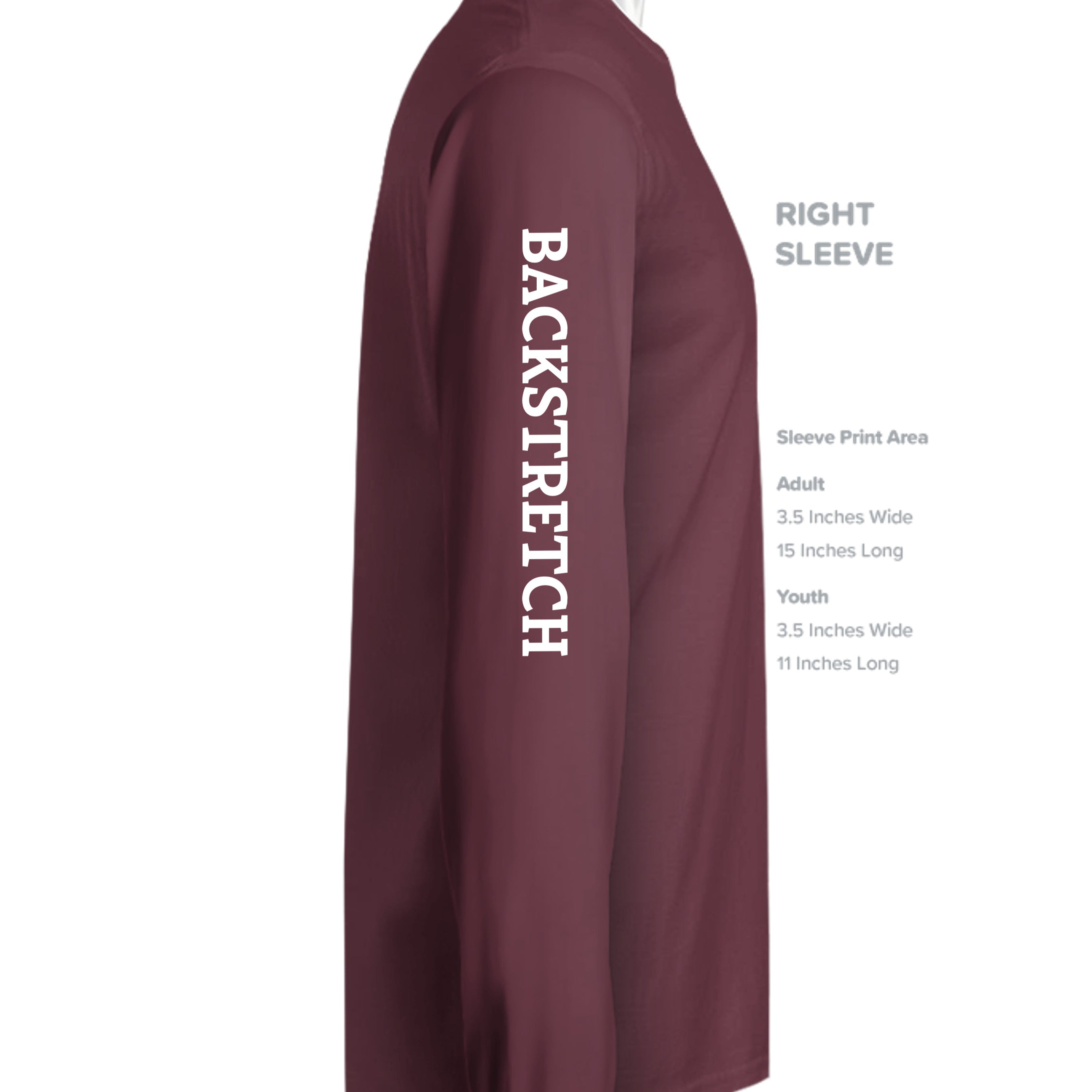 Maroon - ST350LS - SLEEVE_RIGHT