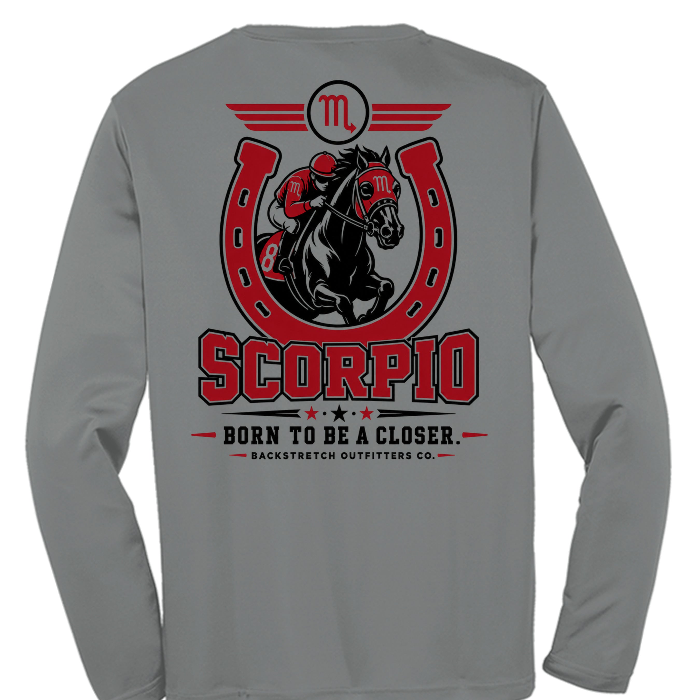 Iron Grey Heather - ST350LS - BACK