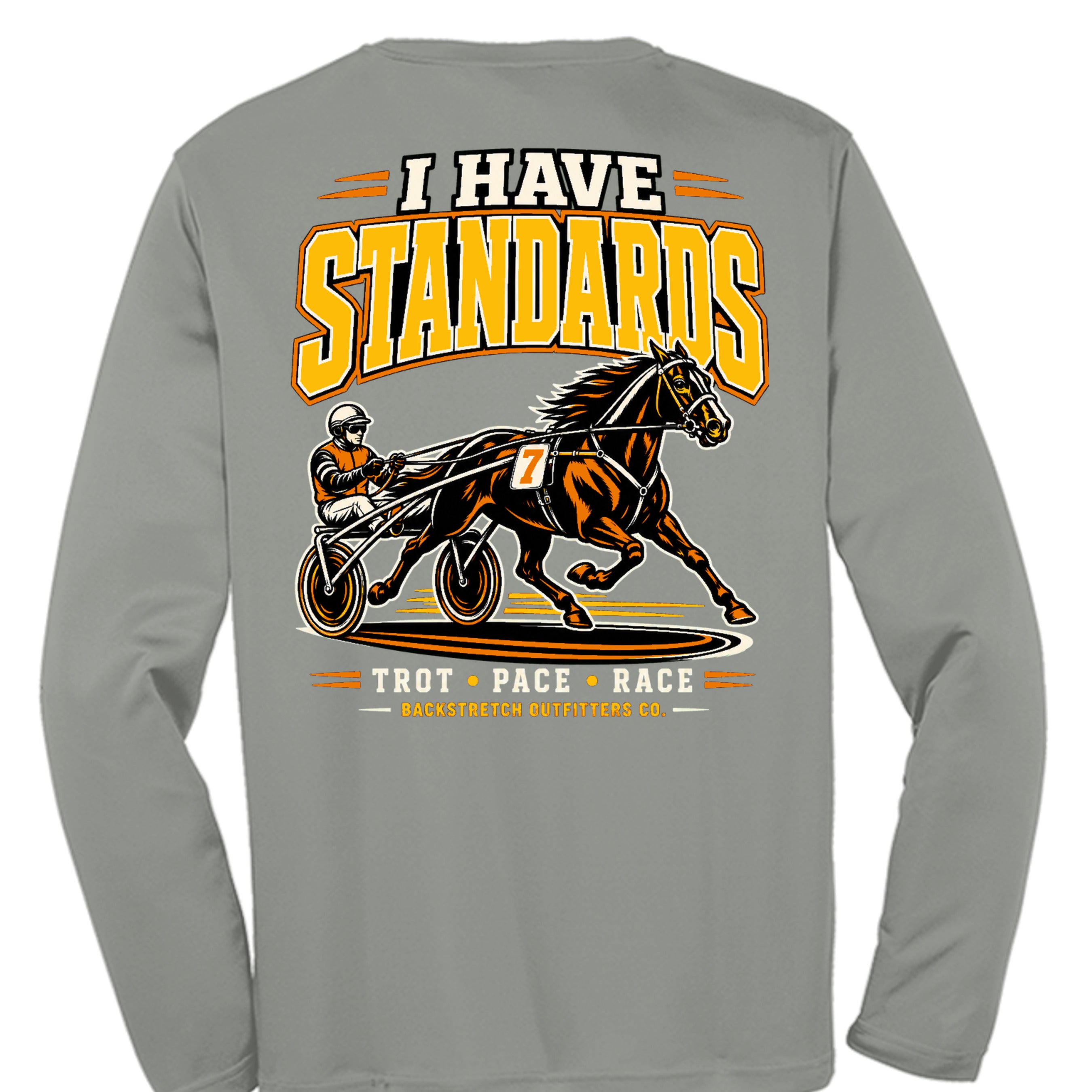 Grey Concrete Heather - ST350LS - BACK