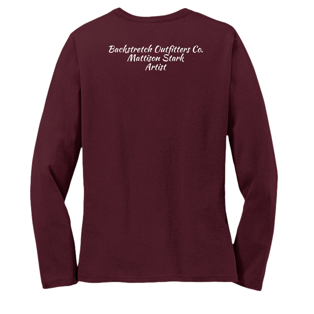 Athletic Maroon - LPC54LS - BACK