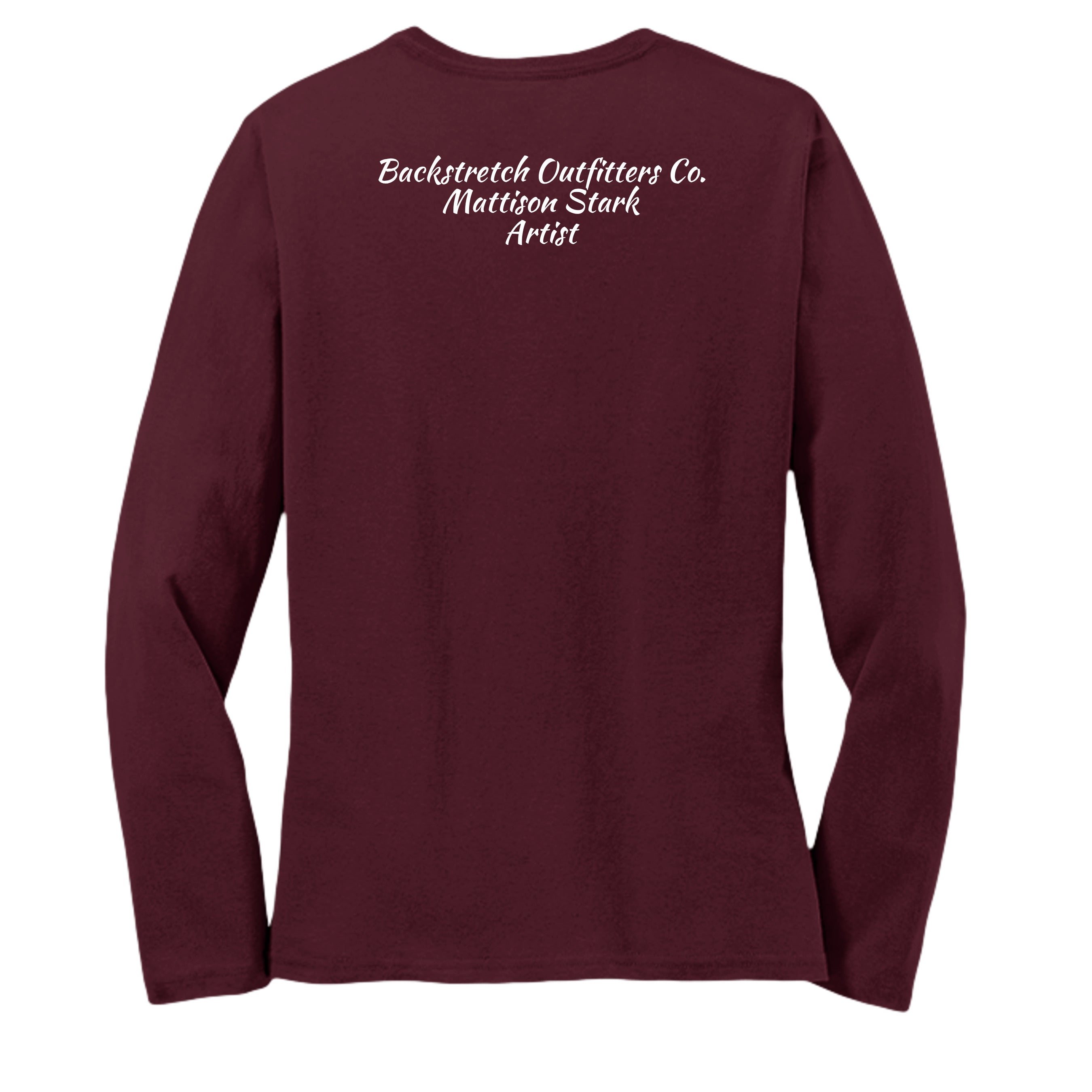 Athletic Maroon - LPC54LS - BACK